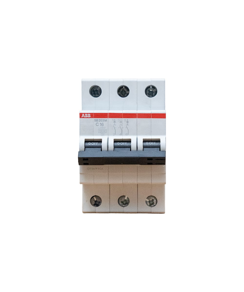 ABB MCB- Triple Phase 50A Miniature Circuit Breaker
