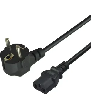 Many 2-Pin Black Desktop Power Cable # MTS-0019