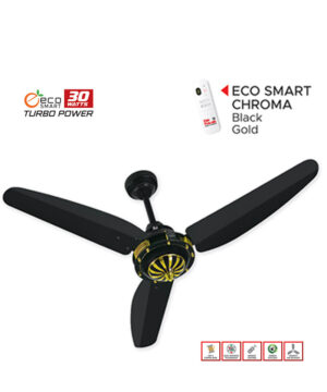 Pak Punjab (56") Ceiling Fan (ECO SMART CHROMA  – Black Gold)