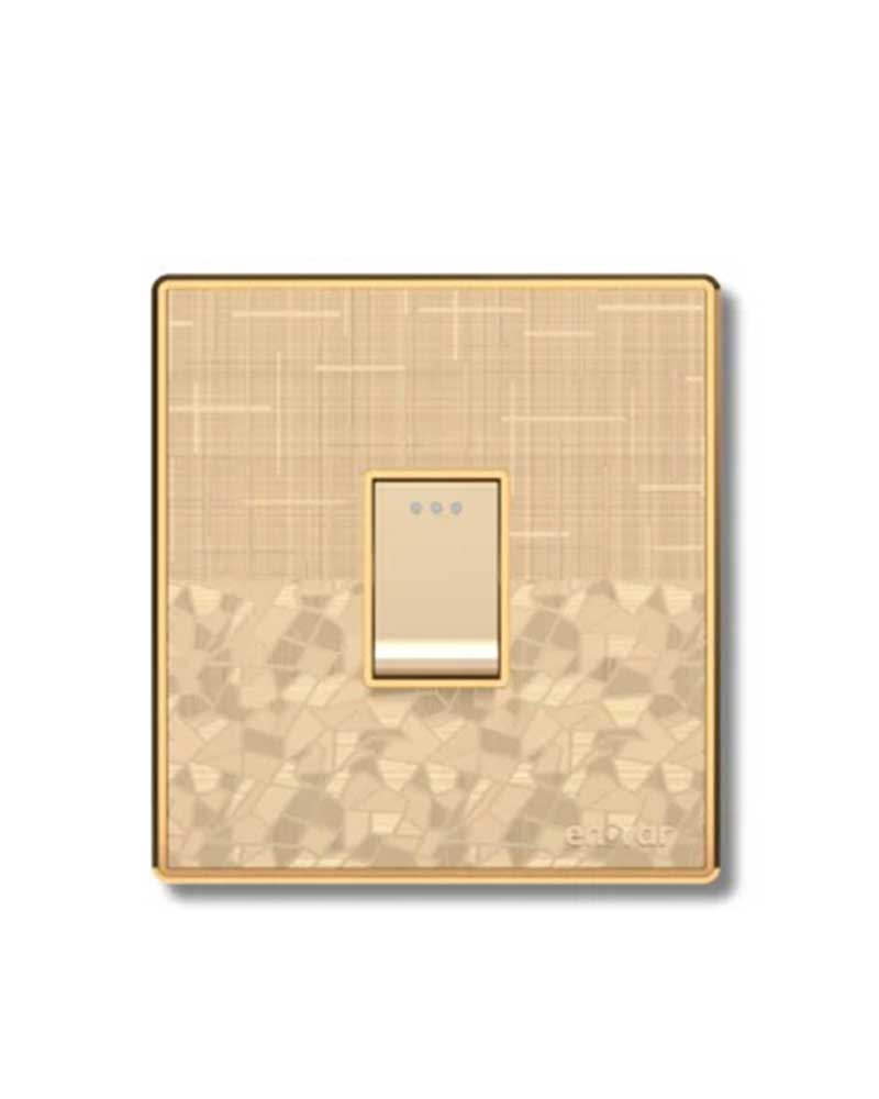 AKIJ ENOVAR 1GS1G (Saffron) 1 Gang Switch – 1 Way