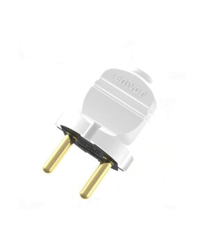AKIJ ENOVAR 10A - White & Black 2 Pin Plug