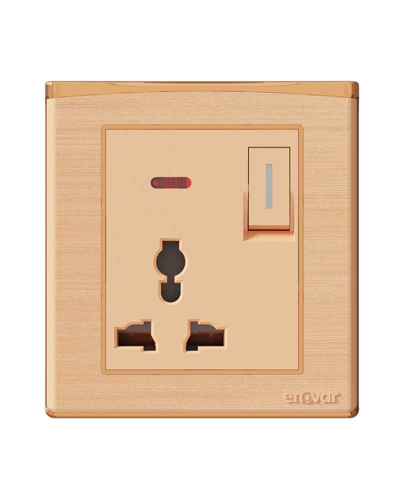 Akij ENOVAR (Lumigold) 3 Pin Multi Socket with Switch