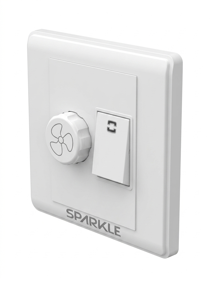 ACI Sparkle-Falcon Series-Fan Dimmer Switch(White)-500W, 250V-Modular Speed Controller - Image 4