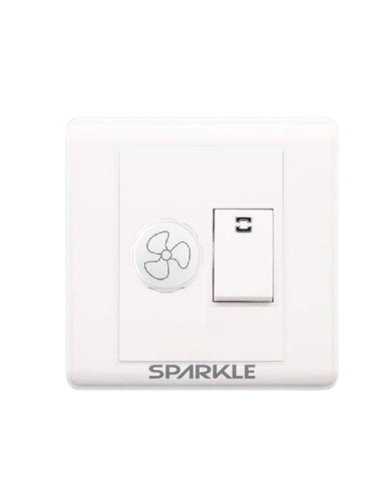 ACI Sparkle-Falcon Series-Fan Dimmer Switch(White)-500W, 250V-Modular Speed Controller