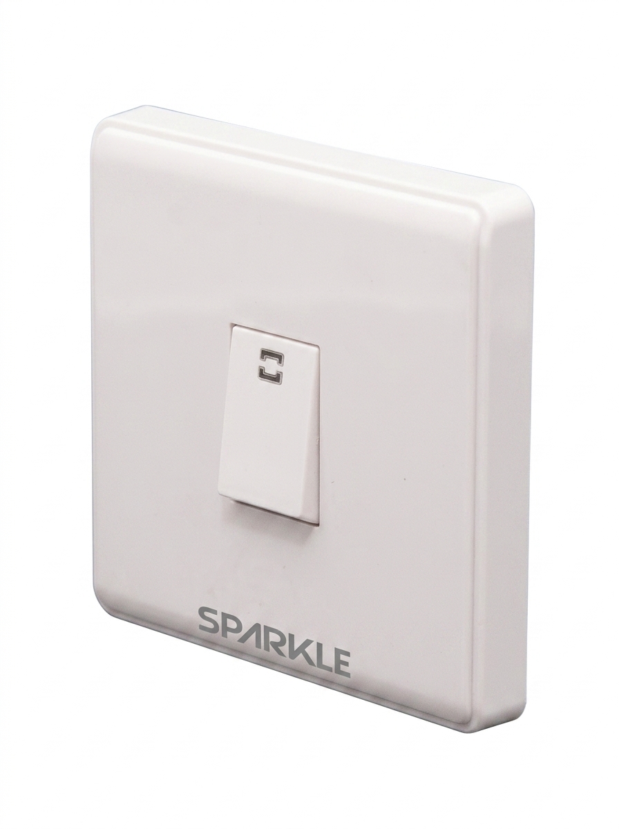 ACI Sparkle Falcon Series (White) 1 Gang 1 Way Switch (10A, 250V) - Image 3