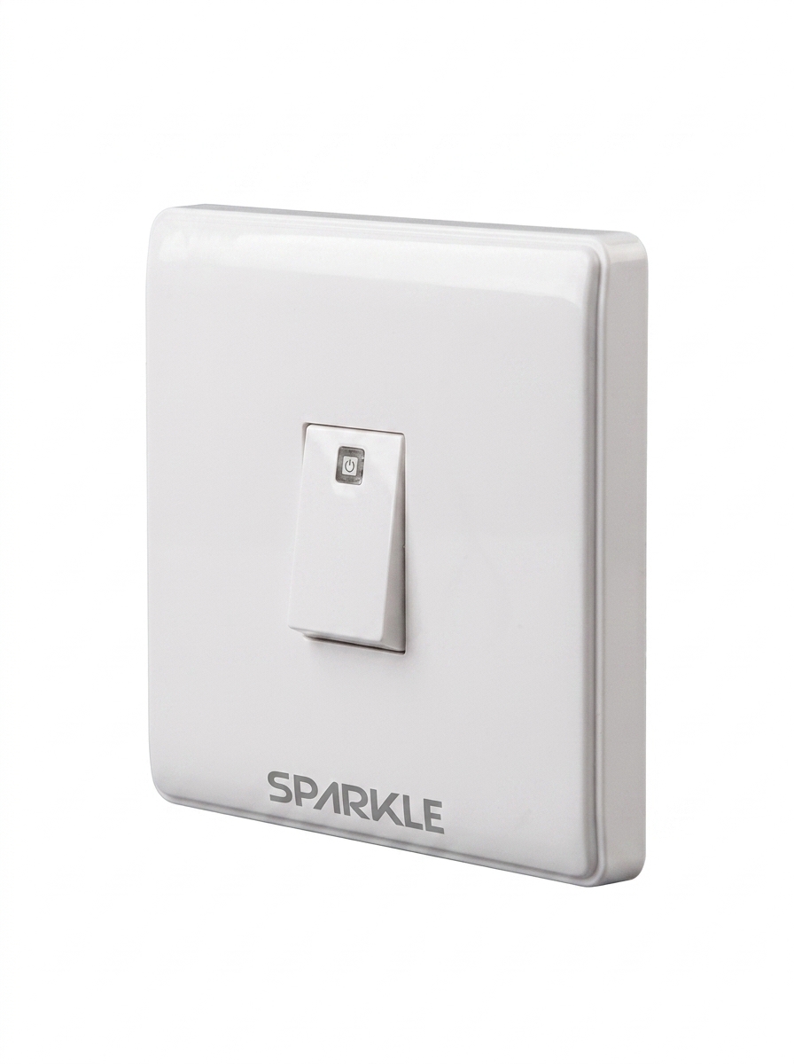 ACI Sparkle Falcon Series (White) 1 Gang 1 Way Switch (10A, 250V) - Image 2