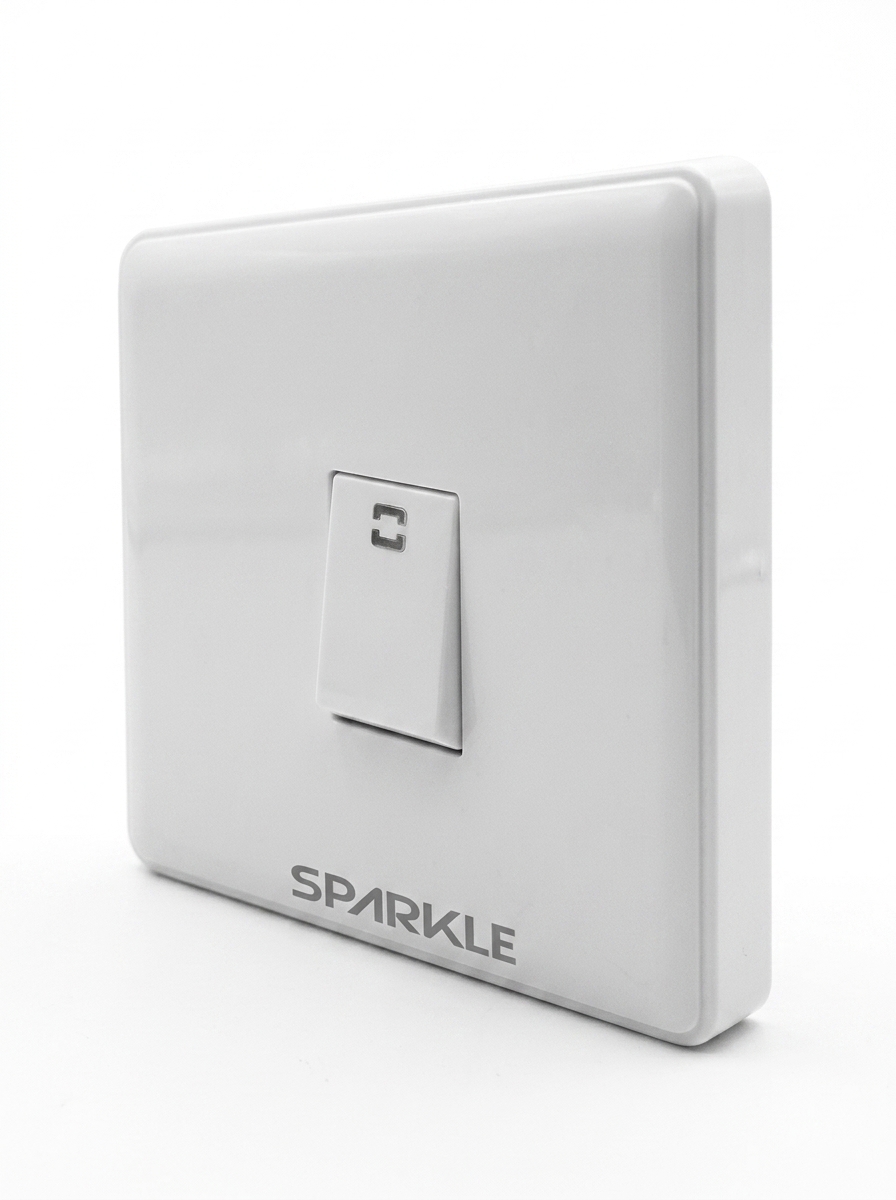 ACI Sparkle Falcon Series (White) 1 Gang 1 Way Switch (10A, 250V) - Image 4