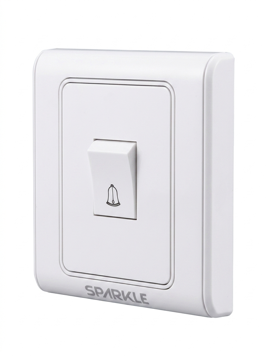 ACI Sparkle Gold Series-Bell Push Switch- (White)-(10A, 250V) - Image 2
