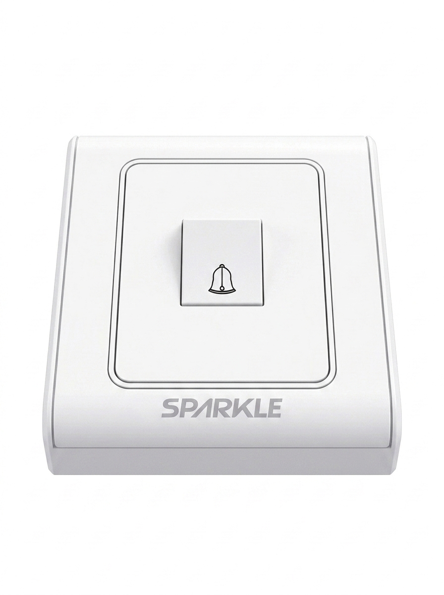 ACI Sparkle Gold Series-Bell Push Switch- (White)-(10A, 250V) - Image 4