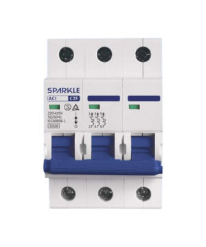 ACI Sparkle MCB 25A Triple Pole (TP) 220v C Curve