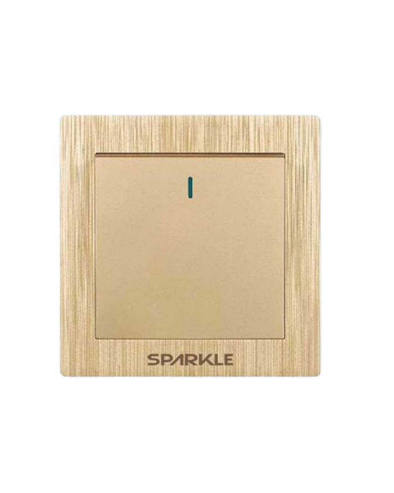 ACI Sparkle Smart Series (Golden)-1 Gang 1 Way Switch (16A, 250V)