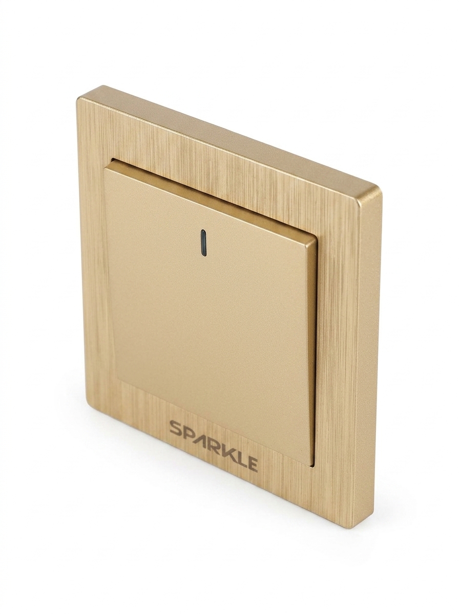 ACI Sparkle Smart Series (Golden) -1 Gang 2 Way Switch (16A, 250V) - Image 3