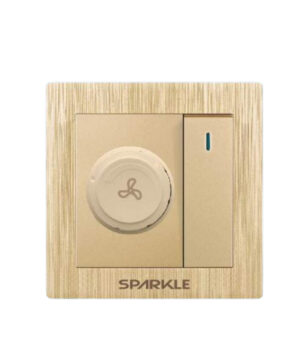 ACI Sparkle-Smart Series(Golden)-Fan Dimmer with Switch-400W, 250V-Modular Speed Controller