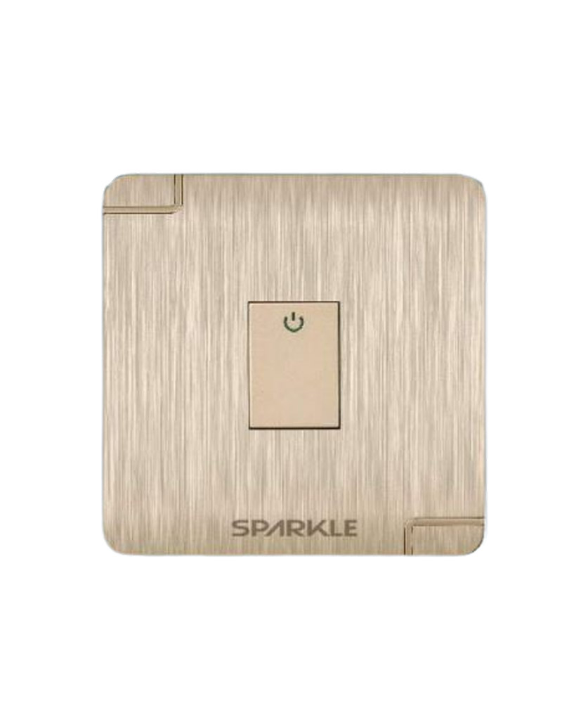 ACI Sparkle Ultra Series-1 Gang 2 Way Switch-(16A, 250V)-(Golden)