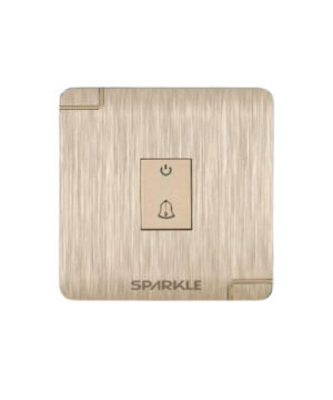 ACI Sparkle Ultra Series-Bell Push Switch (Golden)–16A, 250V Modular Switch