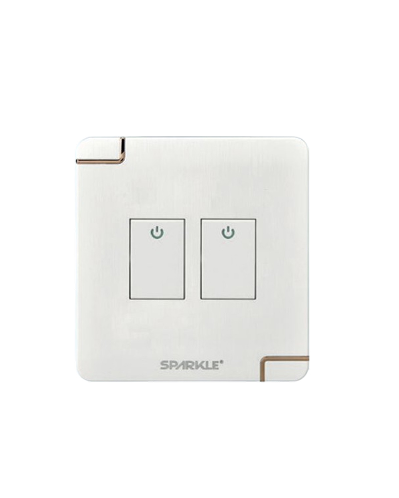 ACI- Sparkle -Ultra Series White -2 Gang 2 Way Switch (16A, 250V)