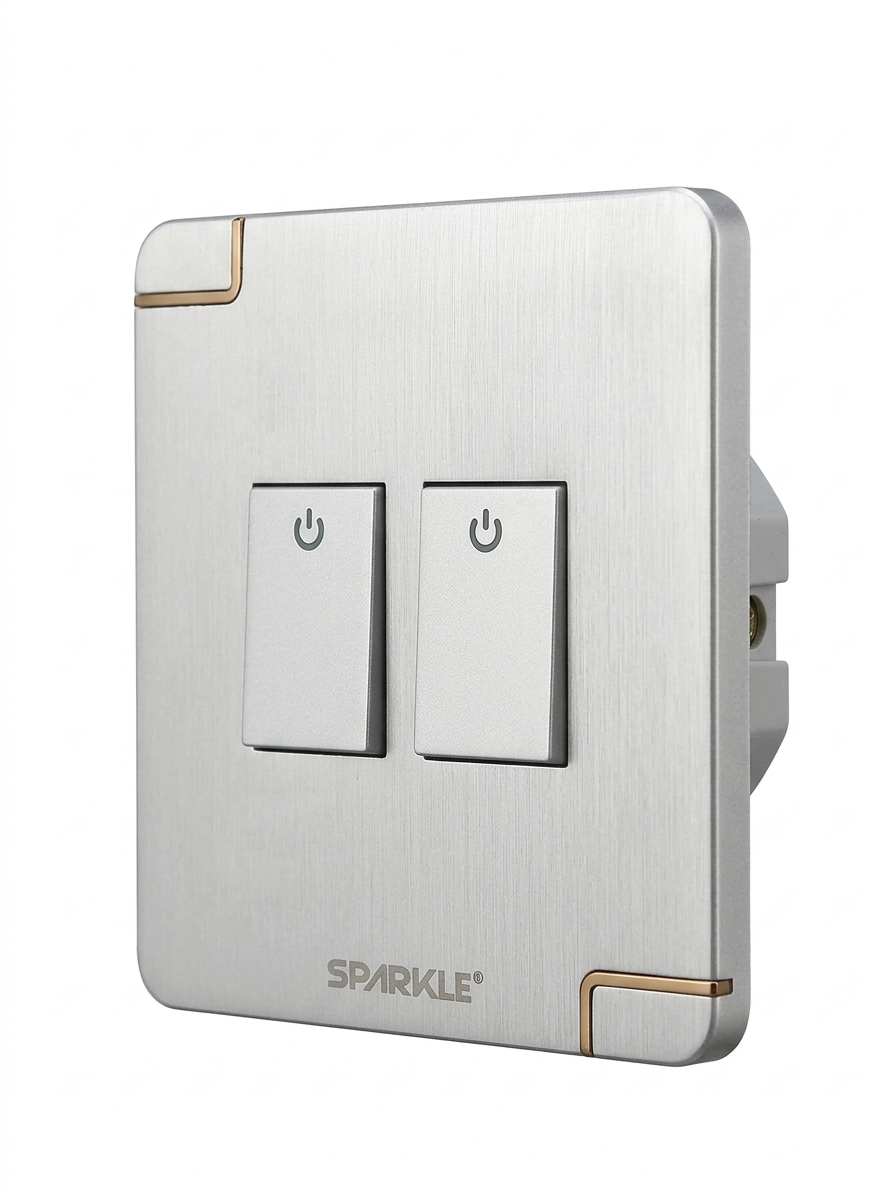 ACI- Sparkle -Ultra Series White -2 Gang 2 Way Switch (16A, 250V) - Image 3
