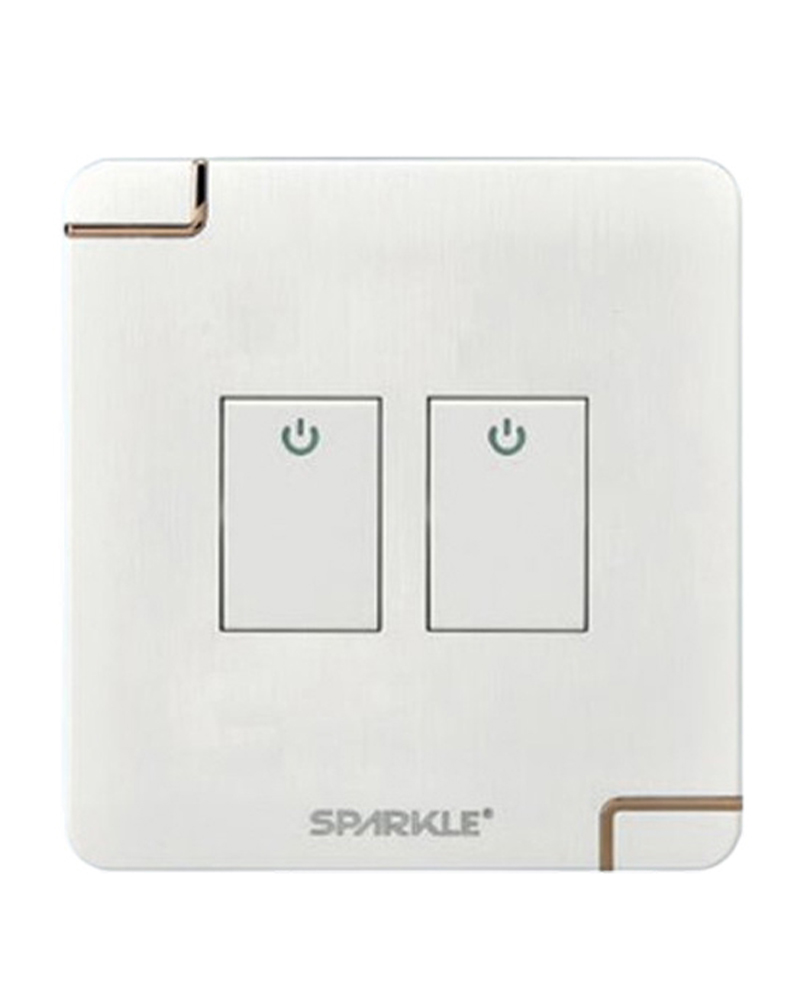 ACI- Sparkle -Ultra Series White -2 Gang 2 Way Switch (16A, 250V) - Image 2