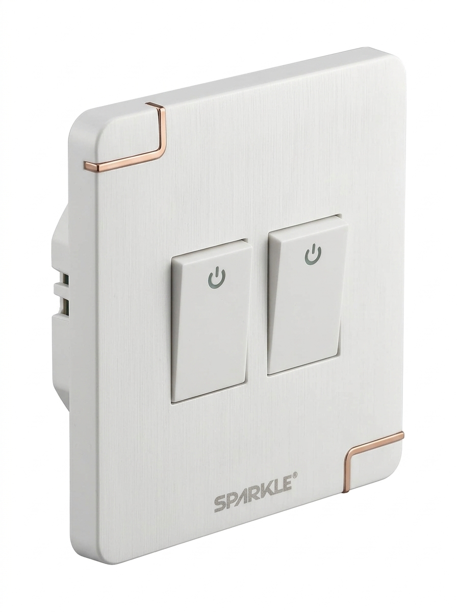 ACI- Sparkle -Ultra Series White -2 Gang 2 Way Switch (16A, 250V) - Image 4