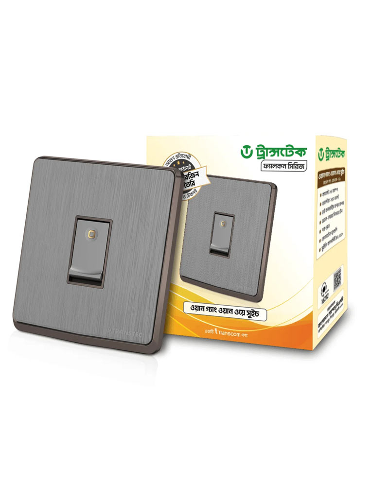 Transtec 1 Gang 1 Way Switch Falcon Series
