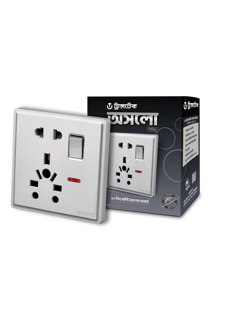 Transtec 10 Pin Multi Function Socket Oslo Series
