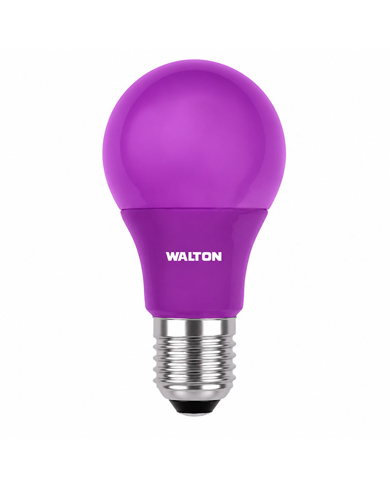 Walton WLED-RB3WE27 3W Purple Rainbow Series LED Bulb (E27 Screw Type)