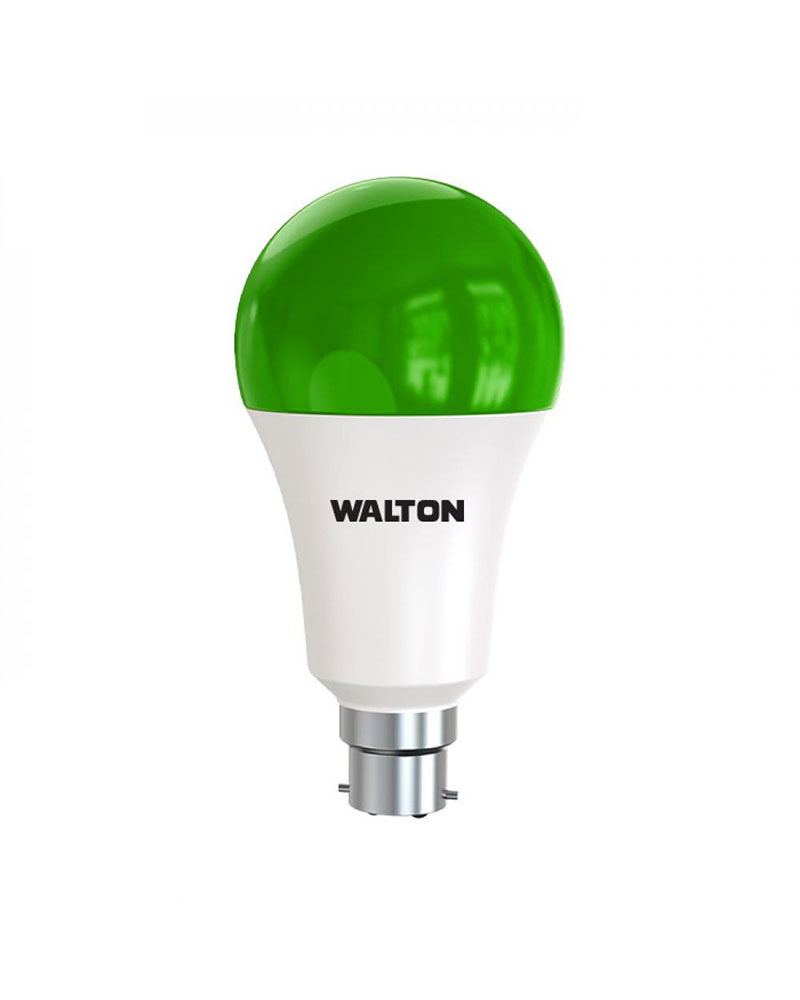 Walton WLED-RB7WB22 7W Green Rainbow Series LED Bulb (B22 Pin Type)