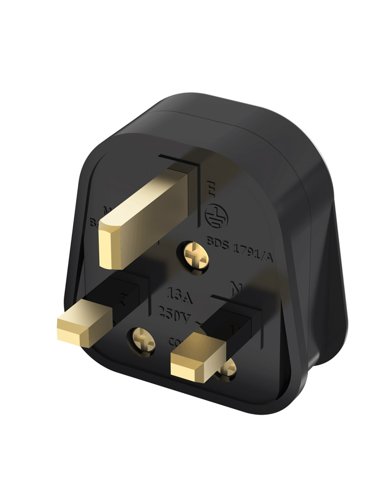 Walton 3Pin Plug (13A)-Black -WRP13A-13A Rewireable Plug - Image 2
