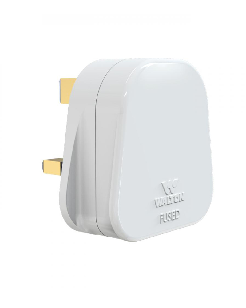 Walton-White-3Pin Plug (13A) -WRP13A-13A Rewireable Plug