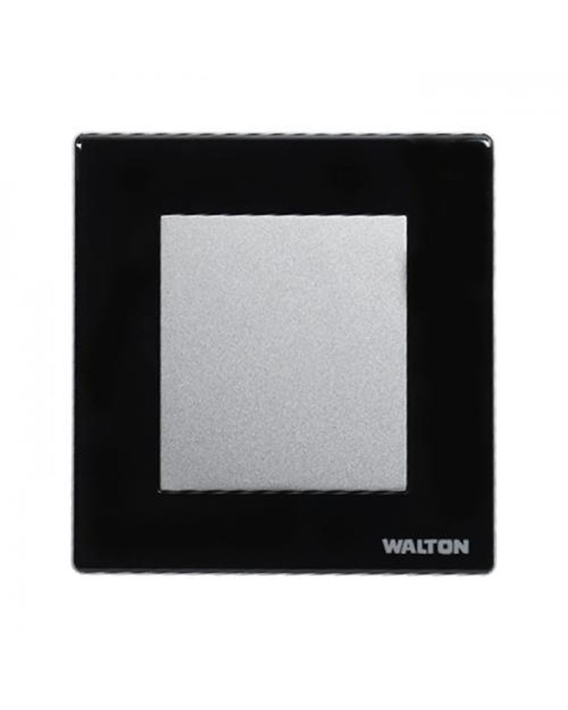 Walton Crystal Series Blank Plate – Black – 85 x 89 mm – WCBP