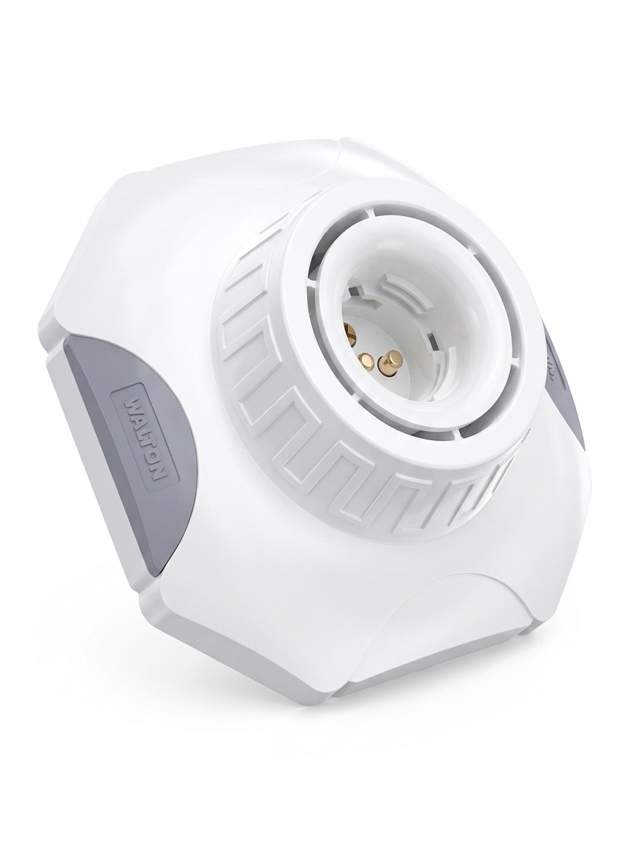 Walton - Octagonal Combo Lamp Holder WOCLH-2 White - Image 3