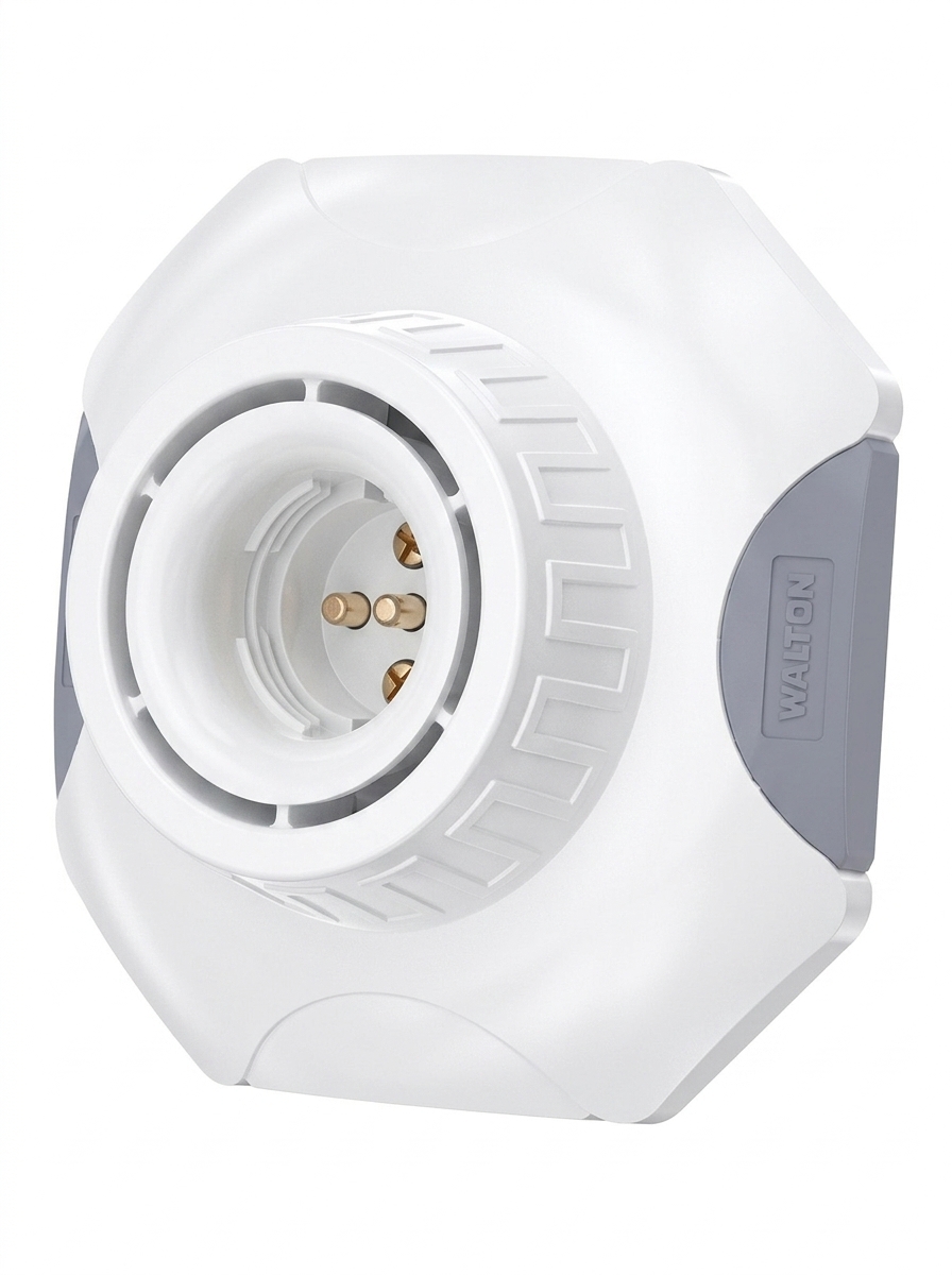 Walton - Octagonal Combo Lamp Holder WOCLH-2 White - Image 2