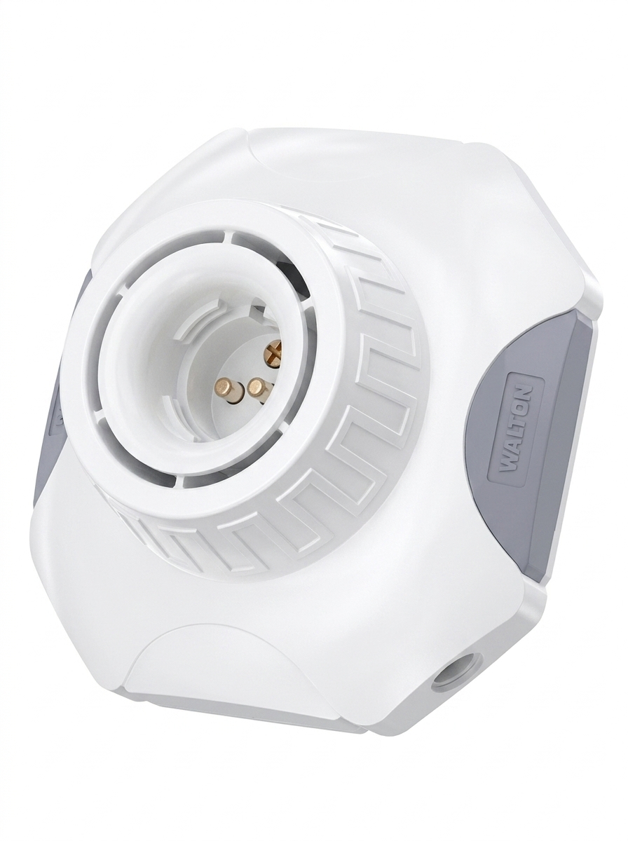 Walton - Octagonal Combo Lamp Holder WOCLH-2 White - Image 4