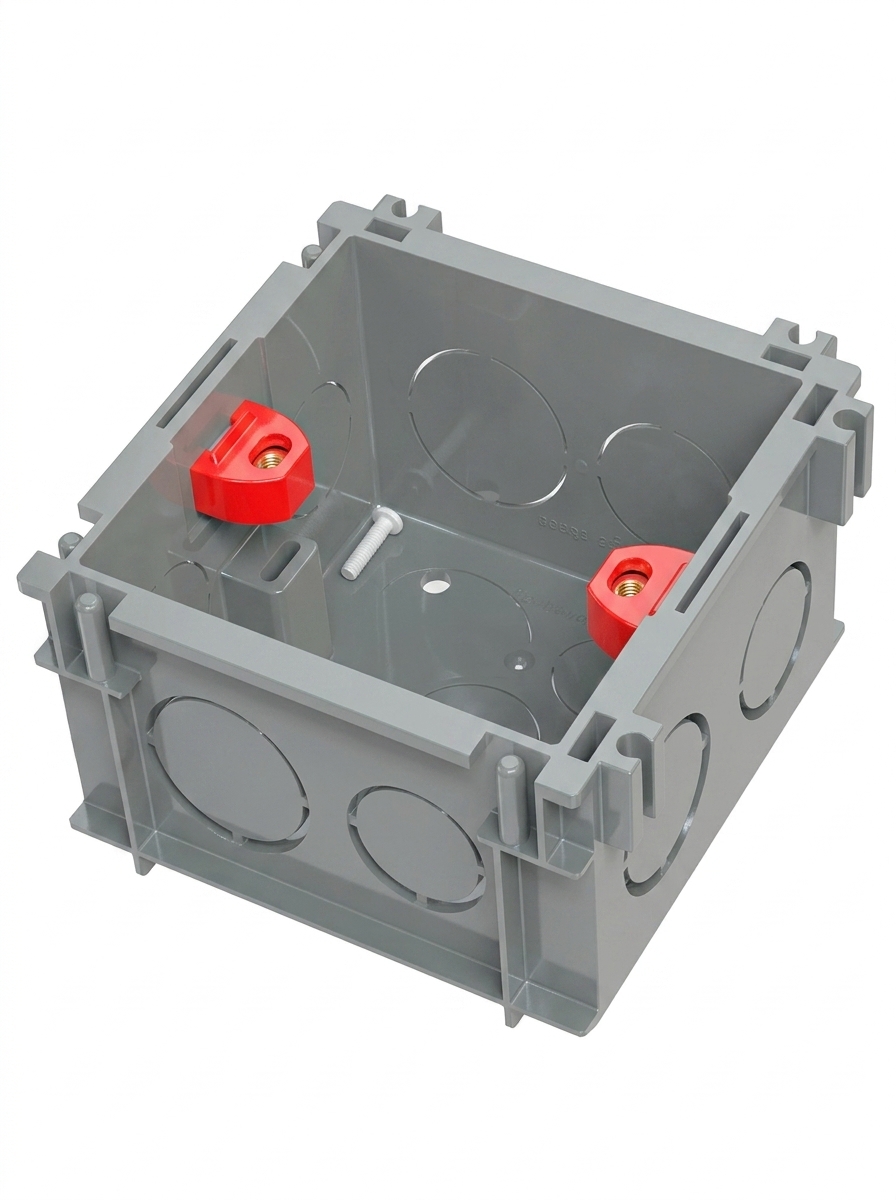 Walton-Premium 1-Gang PVC Concealed Wall Box - WPCB1GM2(Grey) - Image 4