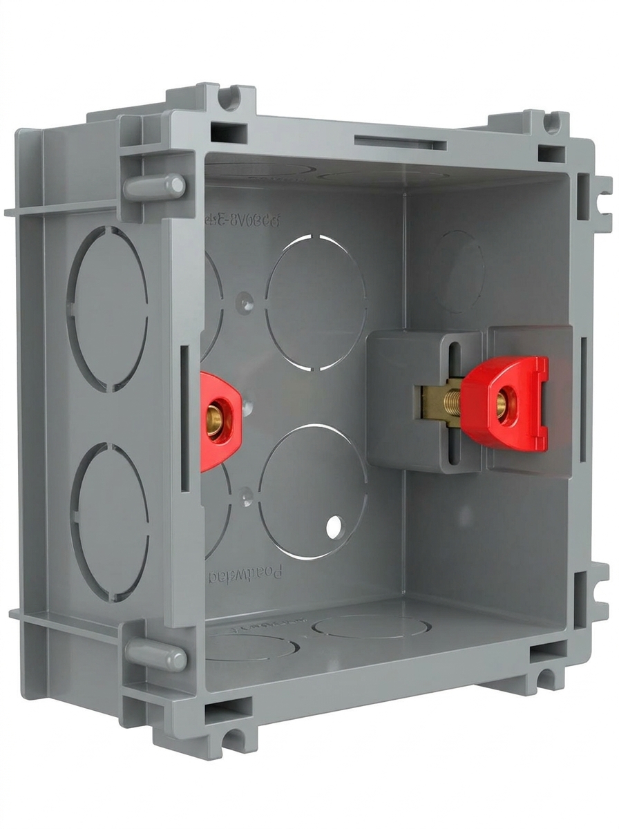 Walton-Premium 1-Gang PVC Concealed Wall Box - WPCB1GM2(Grey) - Image 5