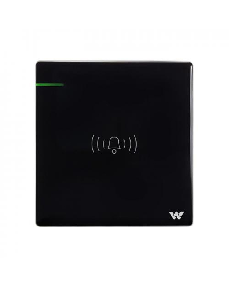 Walton Radium Indicator Crystal Series Door Bell Switch – Black – 250V 16A – 85 x 89 mm – WCDBS