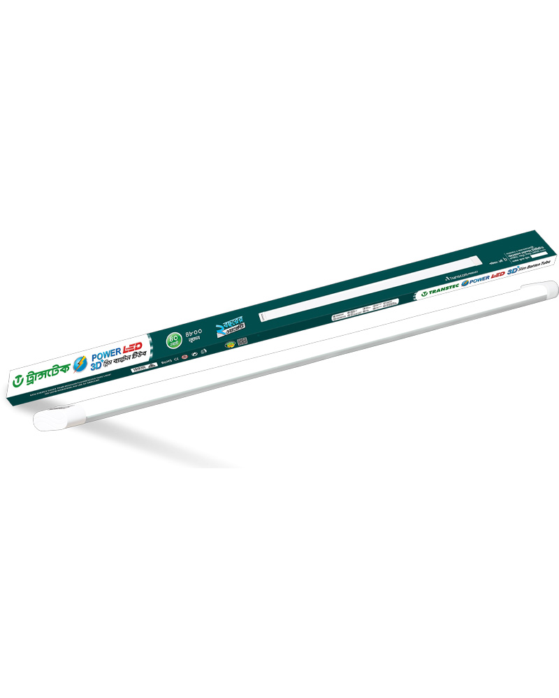 Transtec 3D+ Slim Batten LED Power Tube light 40 Watts 4FT