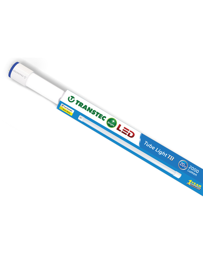 Transtec Bright LED General Tube light 20 Watts 2000Lm T8 (AL Batten)