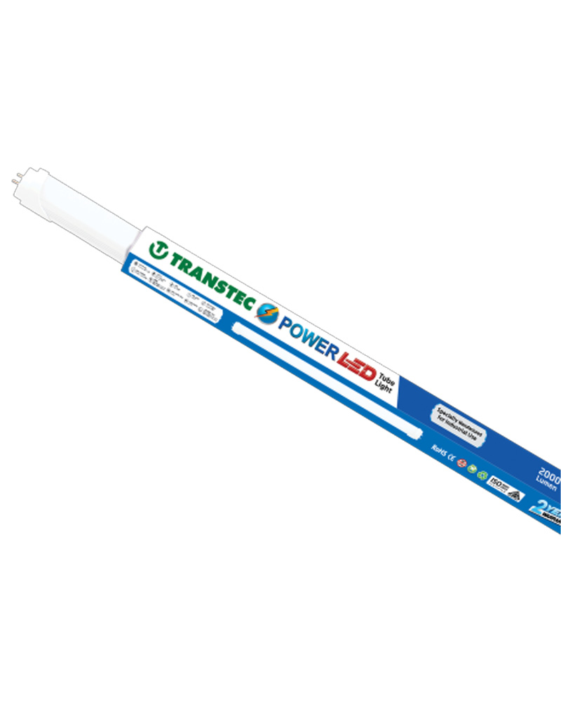 Transtec Power TL LED Tube Light 22 Watts 0.9PF 2400LM T8 4FT