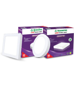Transtec Surface LED Panel light 18 watts Sqr./Round