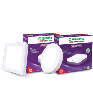 Transtec Surface LED Panel light 24 watts Sqr./Round