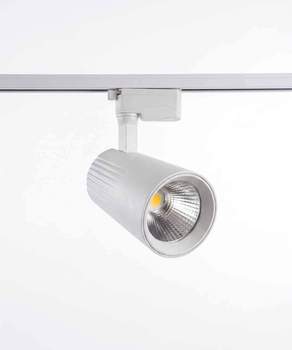 Tokyoplus Track Light 40w, 30w, 20w, 10w - Spot Light - 3000k - 6500k Temp - 360 Degree - Black - White Body