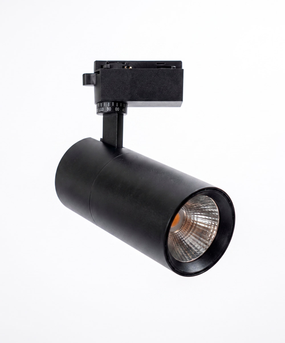 Tokyoplus Track Light - Spot Light 40w, 30w, 20w, 10w - 3000k - 6500k Temp - 360 Degree - Black - White Body